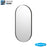 Backlit mirror with matte black outline B-104 2448.MBLK