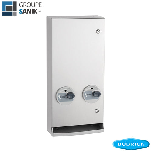 Distributeur à serviettes sanitaires et tampons en surface B-2706