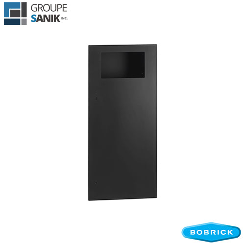 Poubelle 45.5 litres encastrée fini noir mat B-35643.MBLK