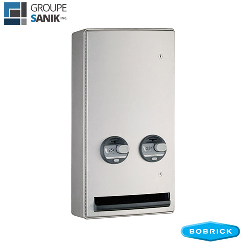 Distributeur à serviettes sanitaires et tampons en surface B-47069