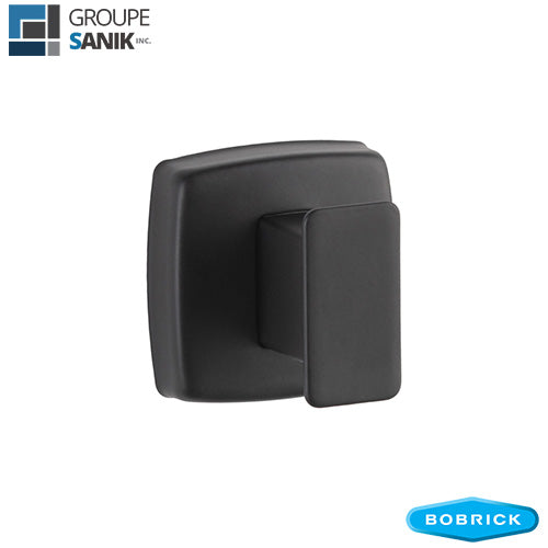 Crochet simple noir mat B-7671.MBLK