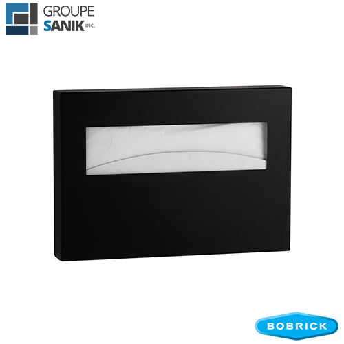 Distributeur à couvre-sièges de toilette noir mat Fino B-9221.MBLK