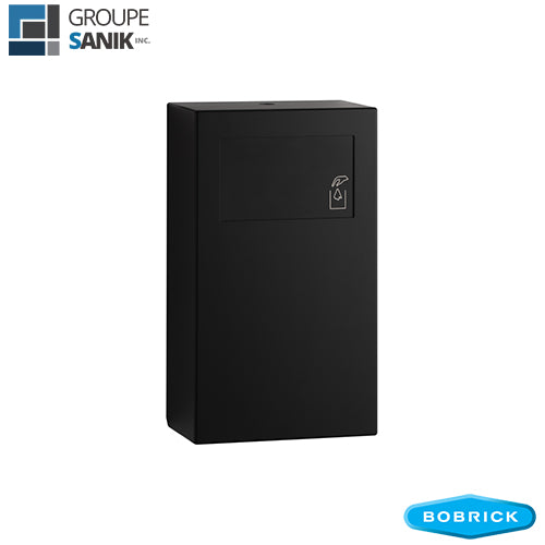 Poubelle à serviettes sanitaires noir mat Fino B-9254.MBLK