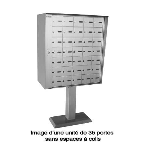 Casier postal horizontal frontal sur piédestal CMC-1200-P