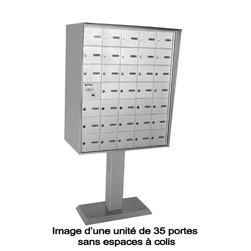 Casier postal horizontal frontal sur piédestal CMC-1230-P