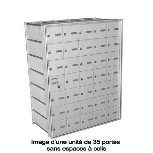 Casier postal horizontal frontal encastré CMC-1230-R