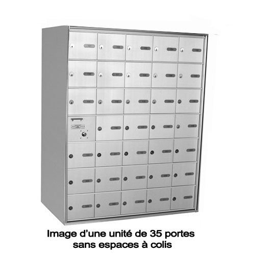 Casier postal horizontal frontal en surface CMC-1230-SM