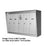 Surface-mounted vertical mailbox CMC-NS-301-WM