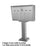 Vertical pedestal mailbox CMC-NS-302-P