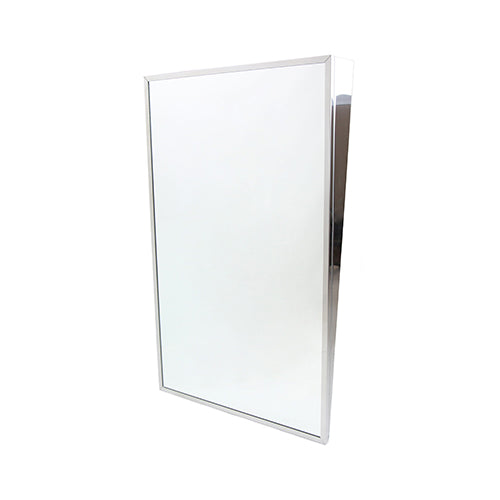 Fixed inclined mirror with folded corners F-941-FT