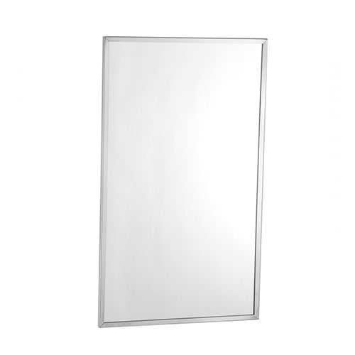 Tempered glass mirror with folded corners B-1658