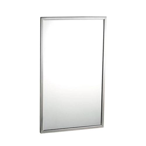 Tempered glass mirror with welded frame B-2908