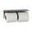 Double toilet paper dispenser and shelf B-540