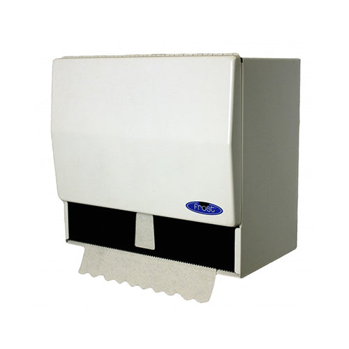White steel paper towel dispenser F-101